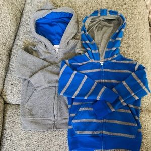 Lot of 2 fleece hoodies! Size 2T!